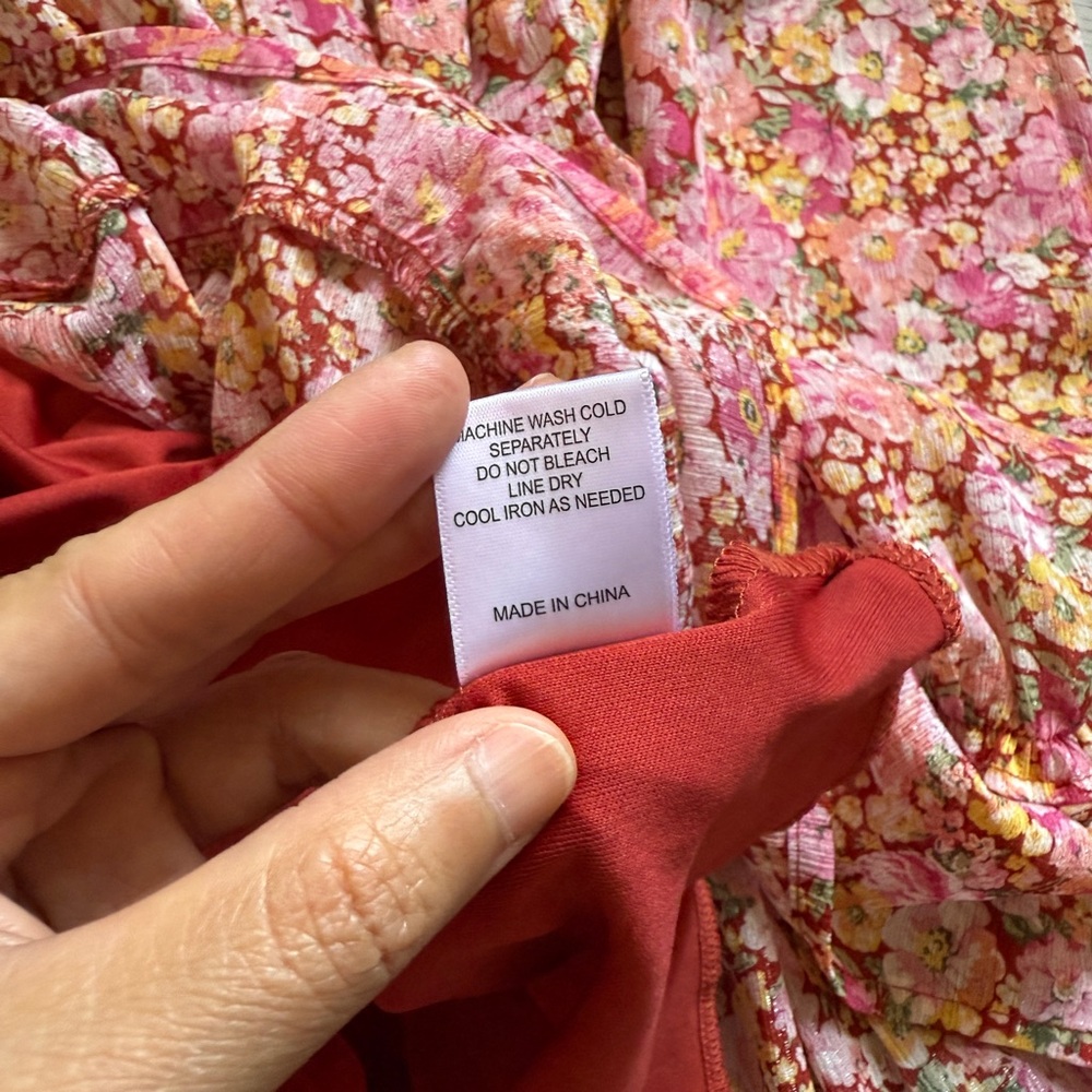 Crystal Doll Pink Ruched Ruffled Sundress-Size S - Picture 8 of 10